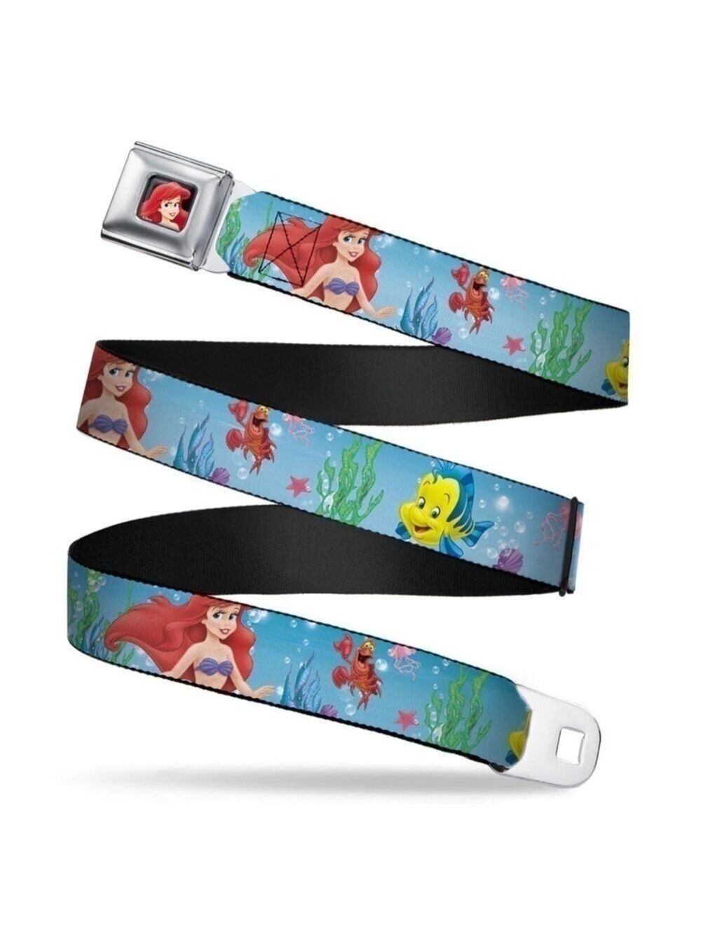 Buckle down Ariel Flounder Sebastian adjustable seatbelt belt